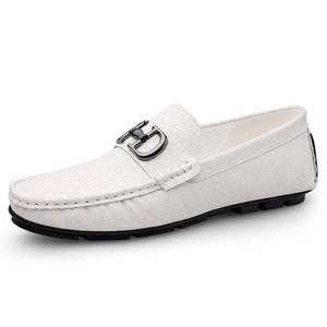 Mocasines Cómodos de Corte Bajo a la Moda, Zapatos de Cuero Suave de Marca para Negocios, Zapatos Planos de Calidad para Caminar y Conducir para Hombre - Product Image 1