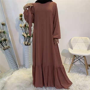 6294# Fashion Dress for Women Muslim Eid Ramadan Islamic Dress with Lining Women Clothing Wholesale - Product Image 3