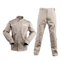 Ensemble uniforme BDU ACU kaki unisexe en tissu ripstop, coton poly, pour hommes, logo personnalisé, ISO CE