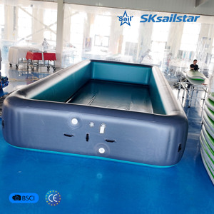 <span class=keywords><strong>6x3m</strong></span> Maßgefertigter Langlebiger Drop-Stitch Aufblasbarer Swimmingpool Großer Familienpool mit Pumpe und Reparaturset - Product Image 2