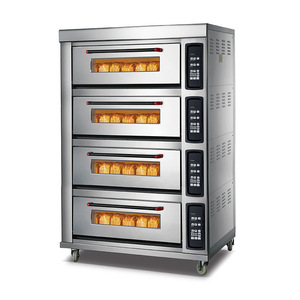 Horno eléctrico comercial de cuatro capas con control digital, equipo de panadería para pastelerías y panaderías, de gran capacidad y independiente. - Product Image 1
