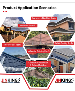 Tuile de toiture moderne <span class=keywords><strong>en</strong></span> pierre colorée ignifuge, granulés de pierre, revêtement <span class=keywords><strong>en</strong></span> pierre chinoise, imperméable, durable, résistante à la chaleur pour temple - Product Image 5