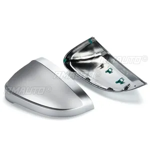 Car Rearview Mirror Cover Side Wing Protect <b>Frame</b> Covers Trim Silver Matte Chrome Shell for Audi A4 B9 S4 <b>A5</b> S5 RS5 2016-2022 - Product Image 4