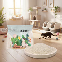 Kotoran kucing singkong yang tidak lengket dan Biodegradable, blok kuat alami yang dapat dituangkan ke Toilet, kotoran kucing singkong