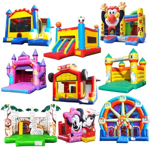 Château gonflable géant en PVC pour enfants, vente en gros, bon marché