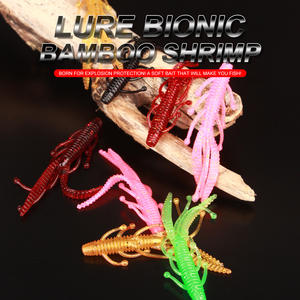 FISH KING - 30 Piezas/Bolsa, Señuelo de Gusano Suave de Plástico de 8 cm y 2 g, Camarón Flotante, Señuelo de Pesca para Lubina, Perca, Mosca, para Pesca de Lucioperca, Cebo Artificial - Product Image 4