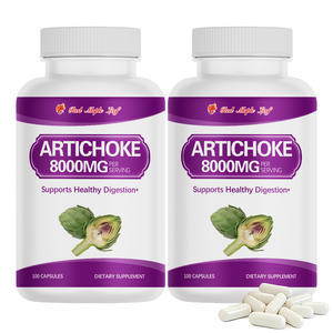 Capsules d'extrait d'<span class=keywords><strong>artichaut</strong></span> - Complément alimentaire pour la santé digestive et la détoxification du foie, sans OGM, végétalien - Product Image 1