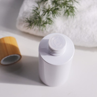 Emballage de bouteille de toner de visage de soins de la peau cosmétiques de couvercle en bambou de luxe 100ml 150ml bouteille de toner facial en plastique