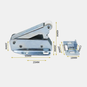 खोलने के लिए धक्का टच रिलीज ताला वसंत लोड मिनी टिप कुंडी अलमारी दरवाजा कैच - Product Image 5