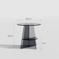 Vente en gros de table à boisson en acrylique table basse pour salon chambre à coucher salle de bain vaisselle de table