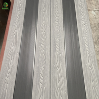 Offre Spéciale 3D gaufrage solide Composite Decking nouveau anti-dérapant étanche WPC revêtement de sol extérieur pour jardin balcon moderne