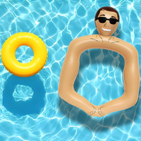 Cadre photo gonflable 3D amusant de 31 pouces en forme de homme musclé pour événements thématiques, décorations de fête d'anniversaire, anneaux de piscine
