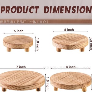Soporte de madera para exhibición de plantas, organizador de escritorio para almacenamiento y decoración, estilo rústico y elegante - Product Image 3