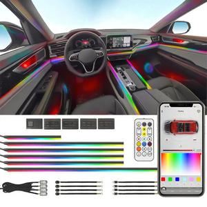Kit d'éclairage intérieur pour voiture 22 en 1 RGB, bande LED à 64 couleurs, symphonie de lumières, pour améliorer l'habitacle du véhicule - Product Image 3