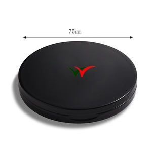 Espejo de Maquillaje Compacto, Redondo, Plegable, Portátil, de Plástico Negro Personalizado, Espejo Cosmético de Doble Cara - Product Image 6