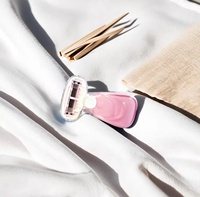 Rasoir portable pour femmes à tête rotative à 360° avec 5 lames en acier inoxydable pour l'épilation et les soins de la peau, mini rasoir