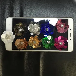 Factory Stage Clothing Accessories Decorative Flowers Shoes And Hats Decorative Flowers Handmade Sequins Florets Shoe Flower