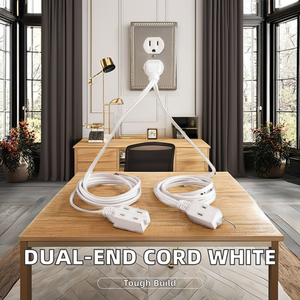 Cables de Extensión Eléctricos de PVC XLPE para el Hogar, Cable de Extensión de Alimentación de Doble Extremo <span class=keywords><strong>SPT</strong></span> Blanco - Product Image 5