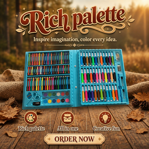 Set di Cancelleria per Bambini in Vendita, Kit Artistico con Matite Colorate Promozionali - Product Image 2