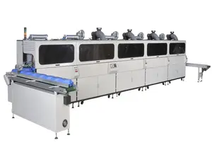 Medical, shampoo , oil bottles automatic high speed screen printing machine