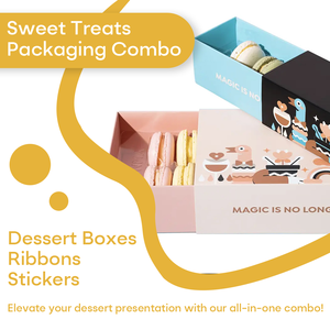 Caja de Papel para Postres de Macaron, Estilo Europeo <span class=keywords><strong>Simple</strong></span>, Rectangular, para Cupcakes, Galletas de Chocolate, Dulces, para Panadería - Product Image 1