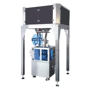 Full-automatic triangle package four call packing machine quantitative tea sub-packing