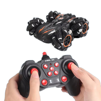 Voiture RC stunt 4WD double face haute vitesse, 4 canaux, LED, portée 25 m, mode Follow-Me
