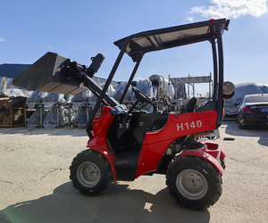 Mini chargeuse sur <span class=keywords><strong>pneus</strong></span> HAIJU H140 Capacité de levage 350 kg Moteur à essence 2 cylindres LONCIN - Product Image 2