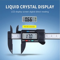 Portable Jewelry Sliding Ruler Gauge Measurement Tool Plastic 0-150mm Caliper Electronic Digital Display Vernier Caliper