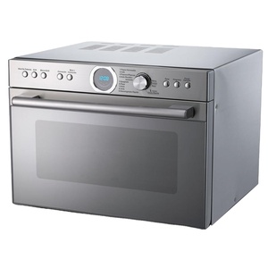 Four à micro-ondes sur pied avec fonction convection à air chaud, porte en verre et écran LED, 34L - Product Image 1