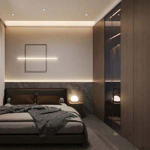 ชุดเฟอร์นิเจอร์บ้านหรูสไตล์อิตาลี ตู้เก็บของไม้แบบกำหนดเองได้ ตู้เสื้อผ้า ชั้นวางหนังสือ สำหรับวิลล่าหรู - Product Image 2