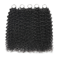 Extensions de cheveux humains Remy de haute qualité, ondulés effet plume, à pointe plume, pour tressage Jerry Curly et tressage Boho, fournisseur