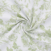 Nappe de luxe en gros pour grandes fêtes, mariages et banquets, nappe rectangulaire personnalisée imprimée bleue en polyester et coton