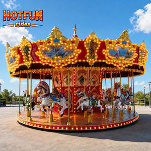 <span class=keywords><strong>Manège</strong></span> d'extérieur vintage pour 24 personnes avec certification CE ISO pour parcs d'attractions et fêtes foraines - Product Image 2