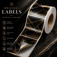 Etiquetas Adhesivas Personalizadas en Rollo, Impresión Personalizada con Logotipo de Marca, Etiquetas de Vinilo Impermeables para Empaquetado de Productos
