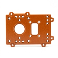 Panneau d'isolation électrique en carton phénolique orange, usiné avec précision, pour équipement industriel