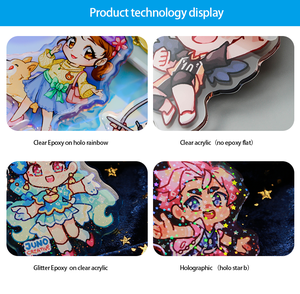 <span class=keywords><strong>Juno</strong></span> creativo personalizado impresión <span class=keywords><strong>3D</strong></span> acrílico llavero Primer plano encanto - Product Image 6