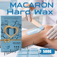 Bloc de cire dure pour macarons 500g à 9 compartiments, à faible point de fusion, pour épilation du visage, du maillot et des aisselles, pour salons de beauté et spas, marque privée