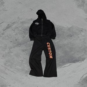 Conjunto de Sudadera con Capucha y Pantalones Deportivos Extra Grandes para Hombre, Estilo Lavado Ácido, Bordado con Estampado de Felpa 100% Lana, Otoño, Personalizado al por Mayor - Product Image 4