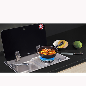 เตาแก๊ส RV แบบพกพาที่มีฝาปิดกระจกนิรภัยในตั<span class=keywords><strong>ว</strong></span>สำหรับเตาแก๊สตั้งแคมป์ในตั<span class=keywords><strong>ว</strong></span> - Product Image 5