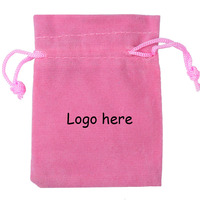 Pochette d'emballage de bijoux 5*7cm Mini petit sac cadeau en velours avec cordon de serrage
