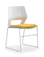 Chaise de conférence pliable empilable en métal de style moderne et ergonomique pour l'école, l'église, l'hôpital
