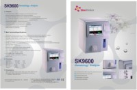 Sinothinker SK9600vet penganalisa hewan, sistem diferensial 3 bagian dengan sertifikasi CE & ISO sepenuhnya otomatis