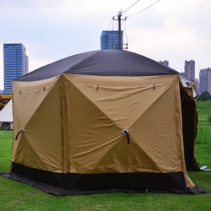 Grande tente yourte en tissu Oxford pour 8 à 10 personnes, imperméable, pour le camping familial, les événements en plein air - Product Image 3