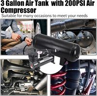 Kit de suspension pneumatique ALITAIR 485C 444C 480C 12V 200PSI 3/8\" NPT Pompe de suspension pneumatique Accessoires de voiture Kit de suspension pneumatique universel