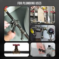 NPT BS 1/2 Inch 1.5mm Tebal Panjang 15cm Pipa Baja Galvanis Nipple Pipa Besi Cor Lunak Hitam untuk GAS