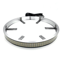 Anneaux lumineux blancs à 5 rangées de 17 pouces 5730 IP68, éclairage d'ambiance automobile 12V 40W pour ATV UTV Pick-up, garantie 1 an, stock USA