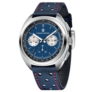 Montres sport quartz pour homme PAGANI Design 1782, nouvelle collection 2024, haut de gamme, saphir, acier inoxydable, chronographe, étanche. - Product Image 4