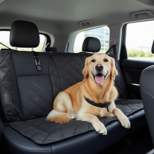 Cjcm Dog Car Seat <b>Cover</b> Rear Waterproof Oxford <b>Pet</b> <b>Backseat</b> Mat for Cars Trucks Suv With Seat Belt Protection - Product Image 2