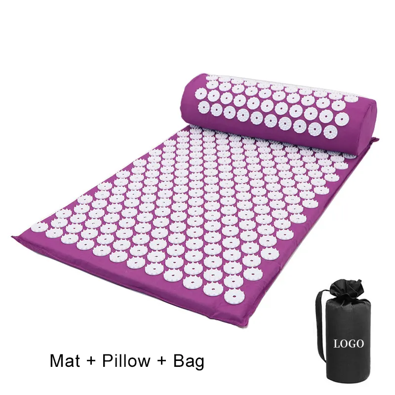 Tellux – tapis de massage bon marché, tapis de yoga écologique, 20mm, Shakti yoga Acupuncture, tapis et ensemble d'oreillers